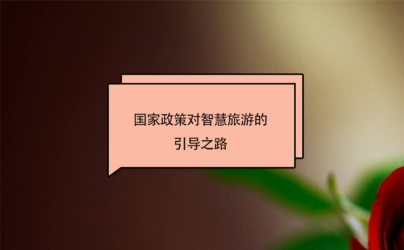 國(guó)家政策對(duì)智慧旅游的引導(dǎo)之路