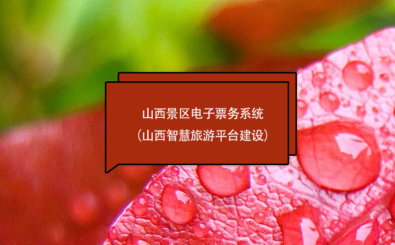 山西景區(qū)電子票務系統(tǒng)（山西智慧旅游平臺建設）