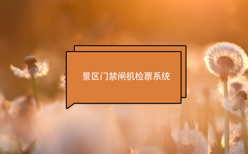 景區(qū)門禁閘機檢票系統(tǒng)