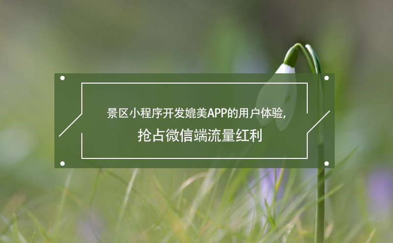 景區(qū)小程序開(kāi)發(fā)媲美APP的用戶體驗(yàn)，搶占微信端流量紅利