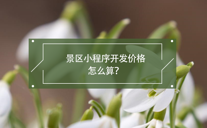 景區(qū)小程序開發(fā)價(jià)格怎么算？