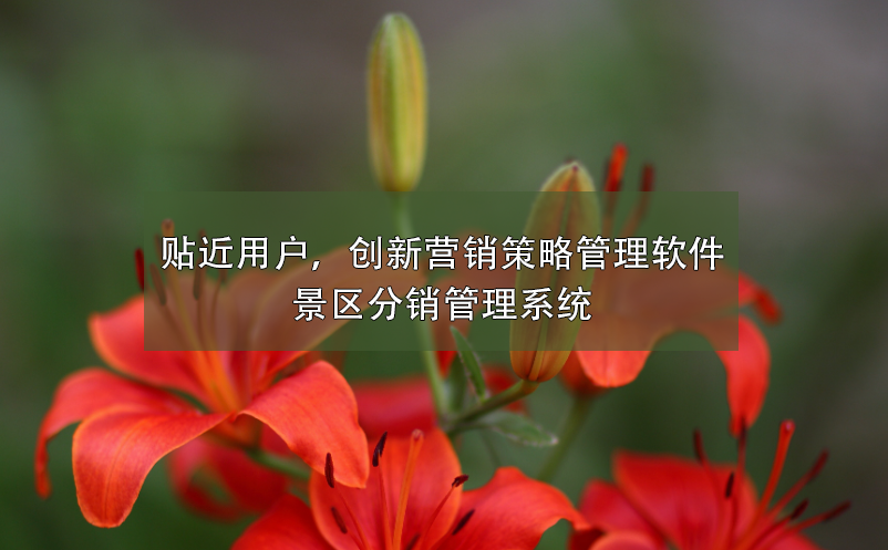 貼近用戶，創(chuàng)新營銷策略管理軟件---景區(qū)分銷管理系統(tǒng)