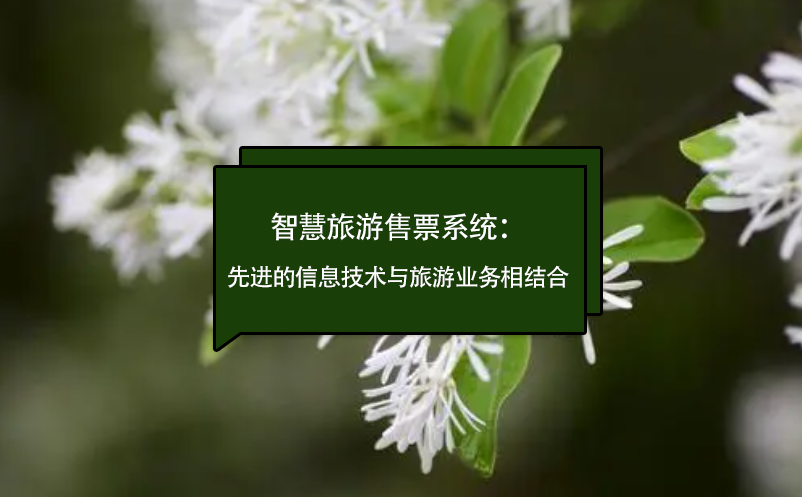 智慧旅游售票系統(tǒng)：先進的信息技術(shù)與旅游業(yè)務相結(jié)合