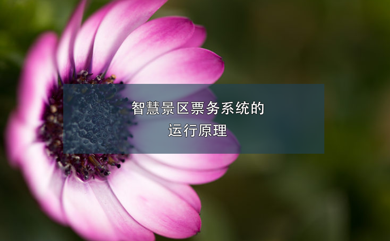 智慧景區(qū)票務(wù)系統(tǒng)的運(yùn)行原理