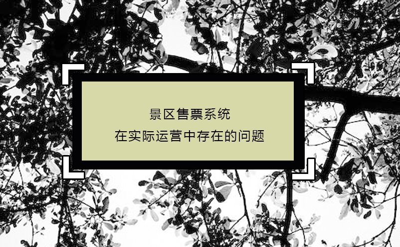 景區(qū)售票系統(tǒng)在實際運營中可能存在的問題和措施