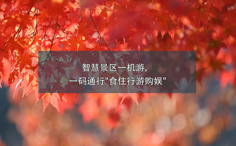 智慧景區(qū)一機游，一碼通行