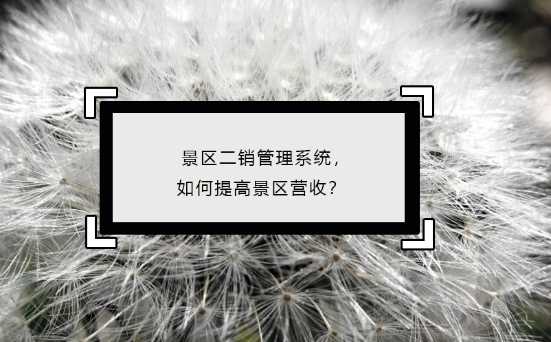 景區(qū)二銷管理系統(tǒng)，如何提高景區(qū)營收？