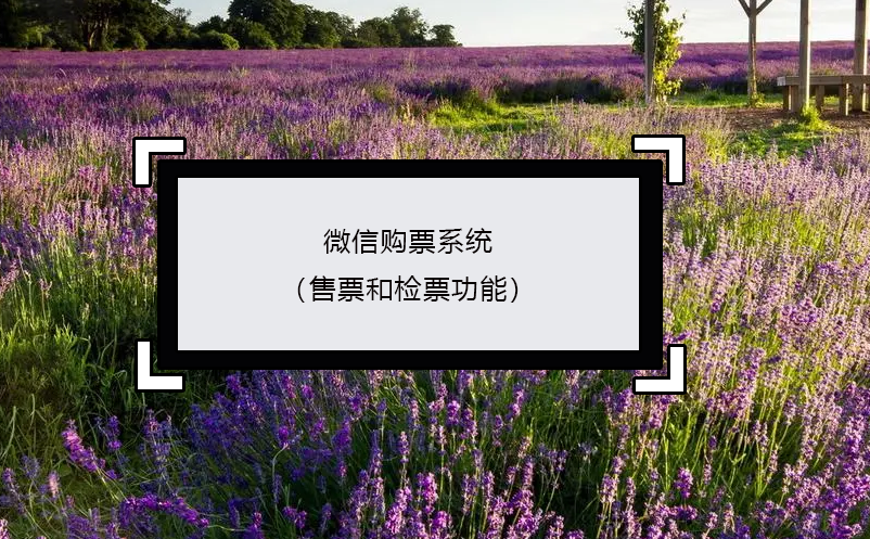 微信購票系統(tǒng) （售票和檢票功能）