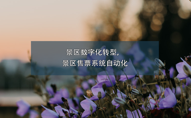 景區(qū)數(shù)字化轉(zhuǎn)型，景區(qū)售票系統(tǒng)自動(dòng)化