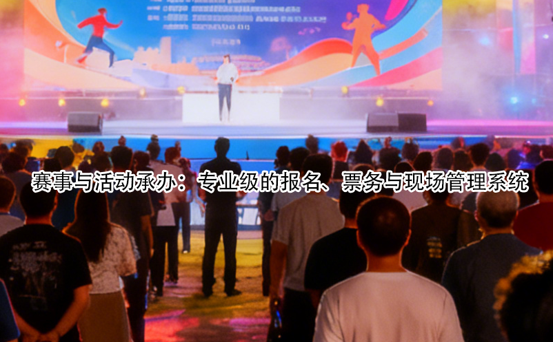 賽事與活動(dòng)承辦：專(zhuān)業(yè)級(jí)的報(bào)名、票務(wù)與現(xiàn)場(chǎng)管理系統(tǒng) 
